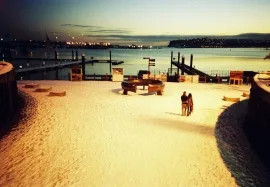 Cardiff Bay in the Snow