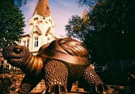 Turtle Sculpture, Jurmala Beach, Latvia
