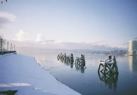 Cardiff Bay in the Snow