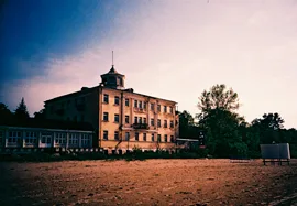 Photo of an abandoned building on Jurmala Beach, Latvia