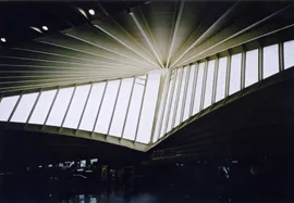 Photo of a feature window inside Bilbao airport