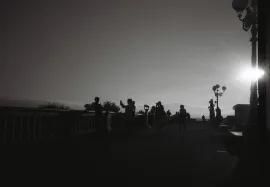 Tourists in Piazzale Michelangelo, Florence